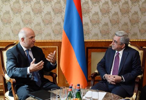 President of Armenia receives Council of Europe Commissioner for Human Rights