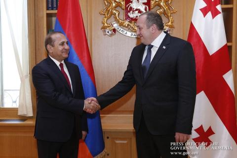 Премьер-министр Армении и президент Грузии обсудили перспективы торгово-экономического сотрудничества