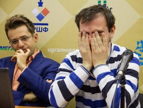 Armenia’s Levon Aronian celebrates victory over Azerbaijani GM