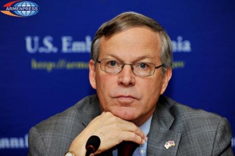 John Heffern left, but addressed Armenians with a farewell message