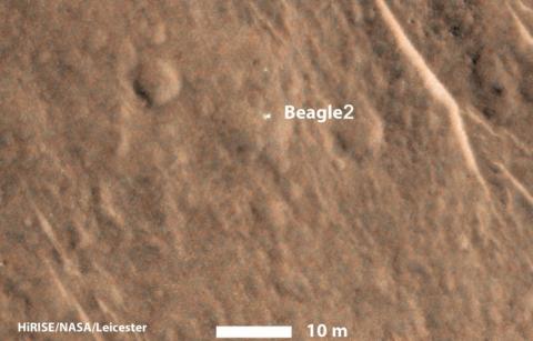 Пропавший 12 лет назад зонд Beagle 2 обнаружен целым на Марсе