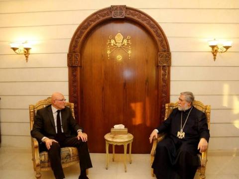 Lebanese PM meets with His Holiness Aram I