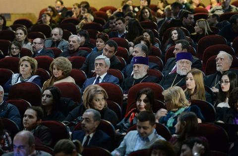 Serzh Sargsyan attended premiere of Turkish film director Fatih Akın’s film "The Cut" devoted to the Armenian Genocide