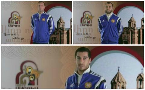 Footballers of Armenian National Team congratulate on Feast of St. Sarkis