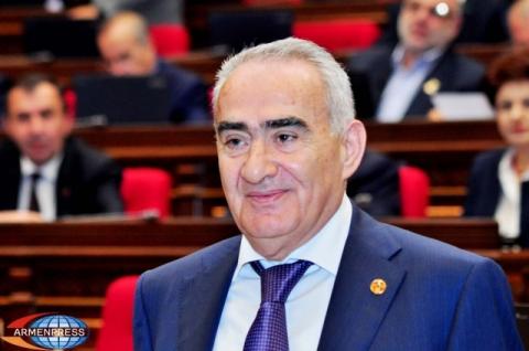 Armenian Parliament's Speaker sends congratulatory message to Zori Balayan