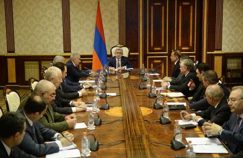 President Serzh Sargsyan convoked session of National Security Council