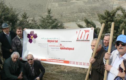 Trees planted in Tehran on 100th anniversary of Armenian Genocide