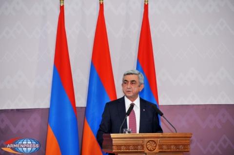 Геноцид армян, карабахский конфликт, Ближний Восток: выступление президента Армении