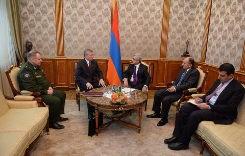 Armenian President and CSTO officials discuss preparations for "Unbreakable Brotherhood 2015" military drills