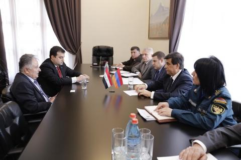 Minister Armen Yeritsyan receives Ambassador of the Republic of Iraq to the Republic of Armenia