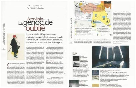 French magazine presents extensive article on Armenian Genocide