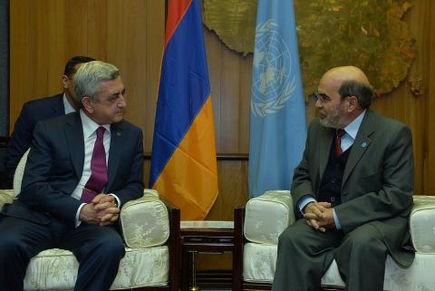 President Serzh Sargsyan praises FAO's programs in Armenia