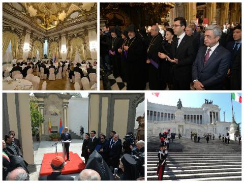 Leading Italian presses provide wide coverage of Armenian President's visit and the Holy Mass to be served at St. Peter's Basilica