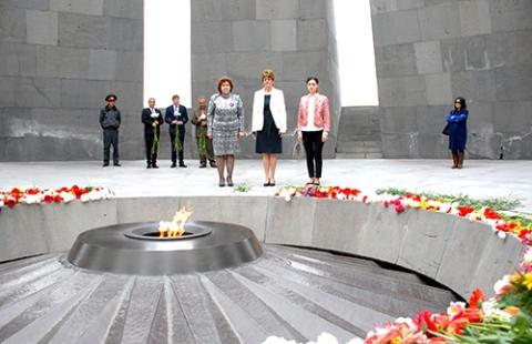 Председатель ПАСЕ почтила память жертв Геноцида