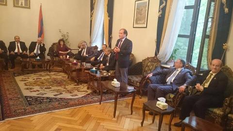 Սիրիական պատվիրակությունը հյուրընկալվել է Երևանում Սիրիայի դեսպանատանը