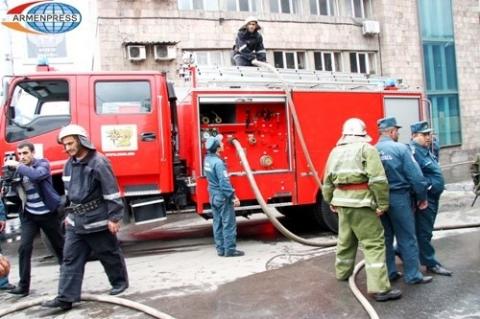 «Ղարս» ռեստորանի մոտ այրվել է «ՎԱԶ-2107» մակնիշի ավտոմեքենա