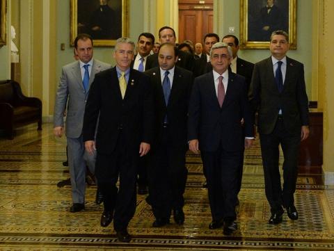 Президент Армении в Вашингтоне встретился с сенаторами США