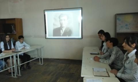 Открытый урок был посвящен памяти погибшего в Великой Отечественной войне Ананика Исраэляна