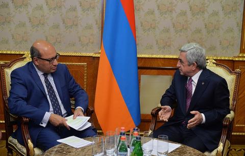 Serzh Sargsyan welcomes EBRD’s willingness to expand activities in Armenia