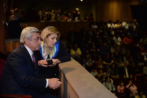 President attends concert/presentation dedicated to 110th birthanniversary of Hairik Muradyan