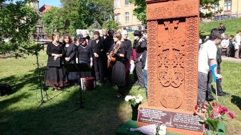 В немецком городе Галле установлен хачкар в память жертв Геноцида армян
