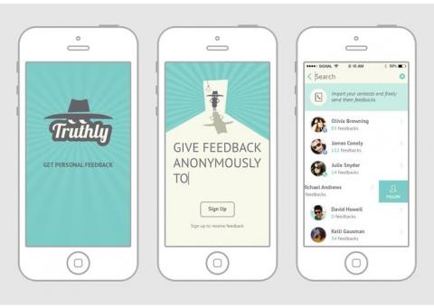 “Truthly” mobile application to help self-improving due to friends’ feedbacks