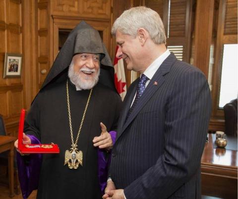 His Holiness Aram I meets with Canada’s PM