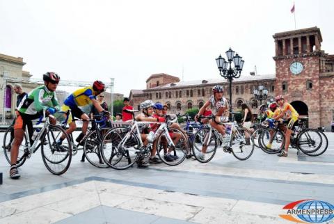 Bicycle tournament arranged in Yerevan dedicated to Constitution Day