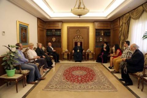 Aram I received delegation of Belgian clergyman