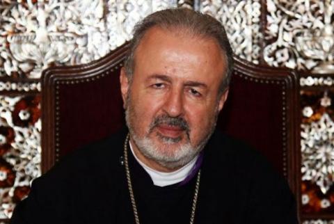 Aram Ateshyan leaves for Antelias to participate in chrism consecrating ceremony