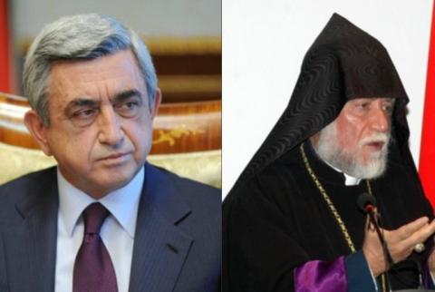Serzh Sargsyan congratulates Aram I on 20th anniversary of enthronement
