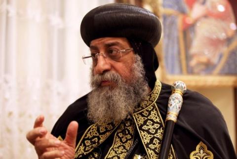 Leader of Coptic Orthodox Church prays for victims of Armenian Genocide