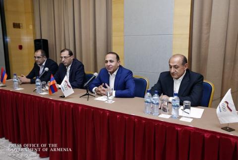 В Тбилиси Габриэл Казарян приветствовал армянских спортсменов