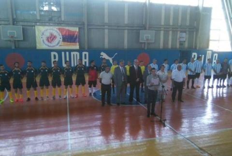 First futsal match of 6th pan-Armenian summer games held in Gyumri