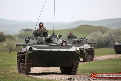 Танкодром открылся рядом с Тбилиси