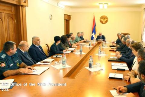 Bako Sahakyan comments on situation along Karabakh-Azerbaijani borderline at Nagorno-Karabakh Republic Security Council