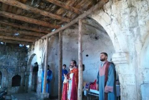 Հովունիի խոնարհված եկեղեցում մատուցվեց Աստվածածնի գոտու տոնին նվիրված պատարագ 