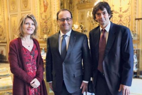 Francois Hollande awards Mark Moogalian with France’s highest prize