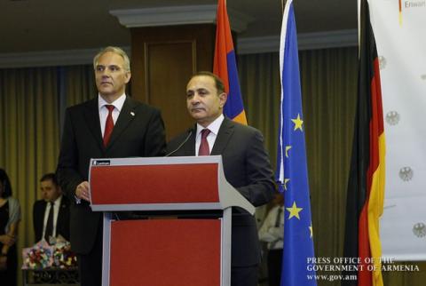 Hovik Abrahamyan: Armenia and Germany will succeed in further fostering positive dynamics of development of relations