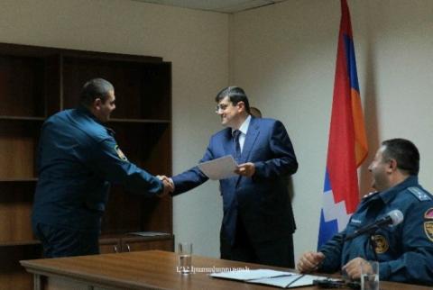 Արայիկ Հարությունյանը ԱԻՊԾ աշխատակիցներին պարգևատրել է հուշամեդալով և պատվոգրով