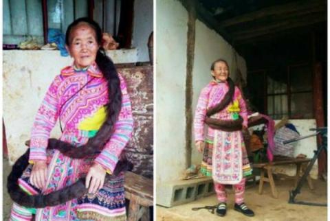 Chinese woman with 2.52-meter-long hair aims to set Guinness record
