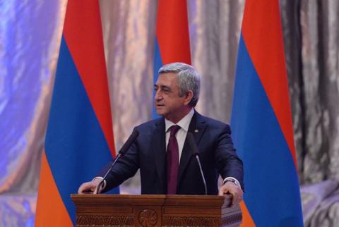 Президент Армении принял участие в мероприятии, посвященном 50-летию Физико-математической специальной школы им. Арташеса Шагиняна
