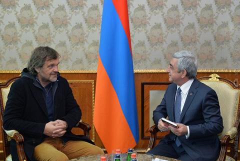 Emir Kusturica considers his Yerevan concert as a contribution in commemoration of the 100th anniversary of the Genocide