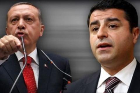 إردوغان يصف ديميرتاش بالخائن