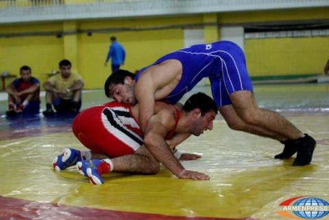 Armenia Greco-Roman wrestling team conducts a training camp in Yerevan