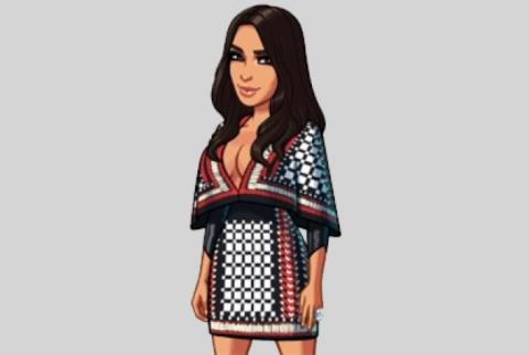 Balmain-ը հագուստ Է ստեղծել Քիմ Քարդաշյանի Kim Kardashian: Hollywood հավելվածի համար