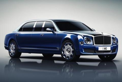 Bentley reveals stretched Mulsanne Grand Limousine by Mulliner