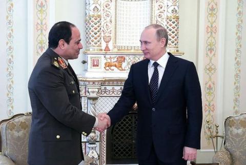 Путин и президент Египта обсудили ситуацию с перемирием в Сирии