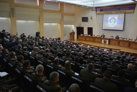 President Sargsyan: Last year Armenian Armed Forces received modern armaments and guarantees of future supplies