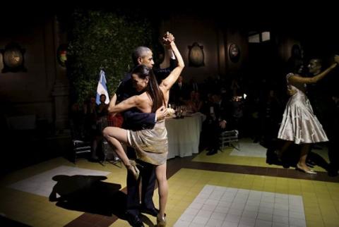 President Obama Does The Tango